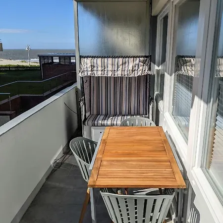Panorama, Heimathafen 17 - Ferienwohnung Mit Balkon - Direkt Am Strand Wangerooge Exterior photo